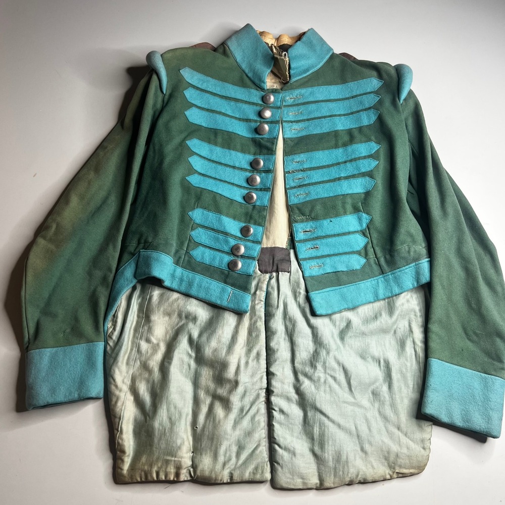 1940s Vintage Cincinnati Opera Volksoper Wien Hussar Costume Jacket Turquoise